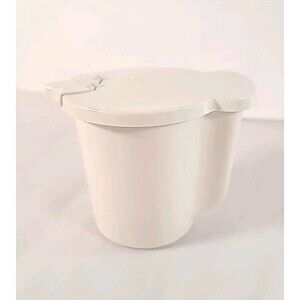 EC Vintage TUPPERWARE Creamer #574-12 Container with Flip Lid  575-11 USA